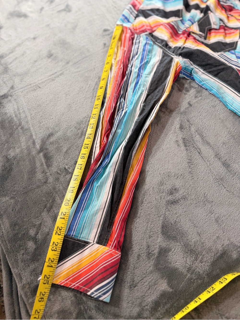 Rock $ Roll Cowboy Striped Pearl Snap-Down Shirt in Multicolor - Picture 15 of 15